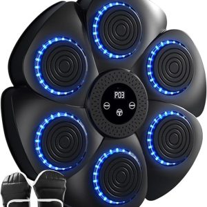 ZIDNI MUZIČKI BOKS FOKUSER RGB XO ŠEST META + RUKAVICE ZA ODRASLE SF-02 CRNI